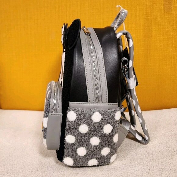 Loungefly Disney Minnie Mouse Steamboat Willie Figural Chenille Mini Backpack main image 2